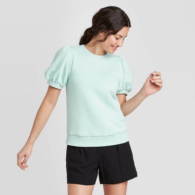 women's short sleeve sweatshirts