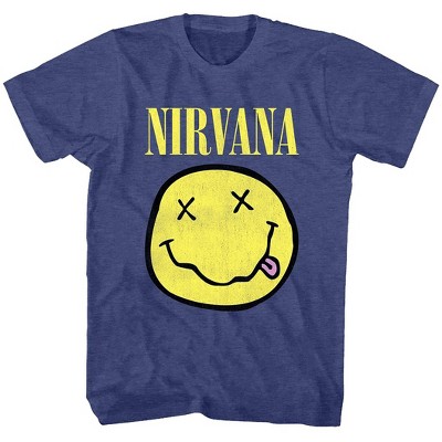 Men's Nirvana Crewneck Graphic T-Shirt - Heathered Blue