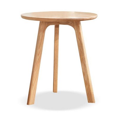 SYFERLORY Round End Table- Small End Table Side Table Coffee Table Bedside Table Night Stand for Living Room