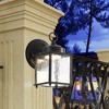 WELLFOR Outdoor Wall Sconce Lights Garage Lighting with Clear Glass Black - 4 of 4