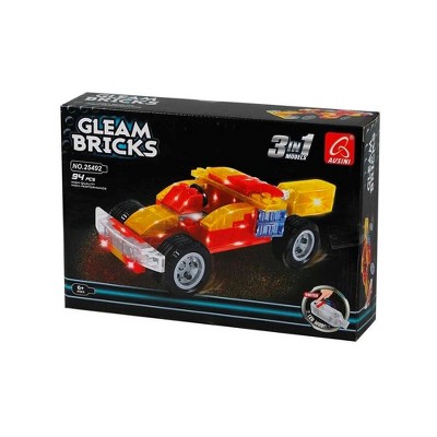 Zummy Gleam Bricks 94 Pieces 3 in 1 Race Car Toy
