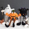 Transpac Plush Spooky Character Sitter Set of 4 Halloween Figurines Colorful Indoor Decor for Tabletop and Mantel - 2 of 2
