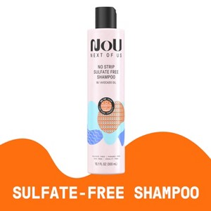 NOU No Strip Sulfate Free Shampoo, For Curly & Coily Hair, 10.1 Fl. Oz - 1 of 4