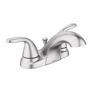 Moen Adler Brushed Nickel Bathroom Faucet 4 in. - 1 of 2