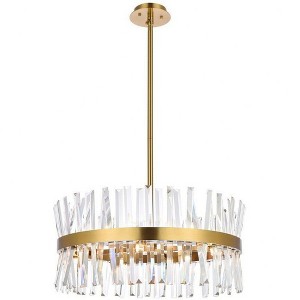 Elegant Lighting Serephina 14 - Light Pendant in  Satin Gold - 1 of 4