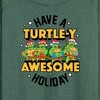 Women's - Teenage Mutant Ninja Turtles - Turtley Awesome Group Lightweight French Terry Wide Neck Long Sleeve Shirt - 2 of 4