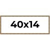 PosterPalooza | Panoramic Textured Gold Picture Frame - UV Acrylic, Foam Board Backing, Hanging Hardware - 3 of 4