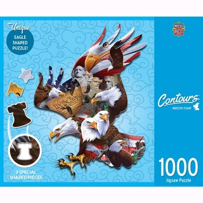 MasterPieces - Contours - Majestic Flight 1000 Piece Puzzle