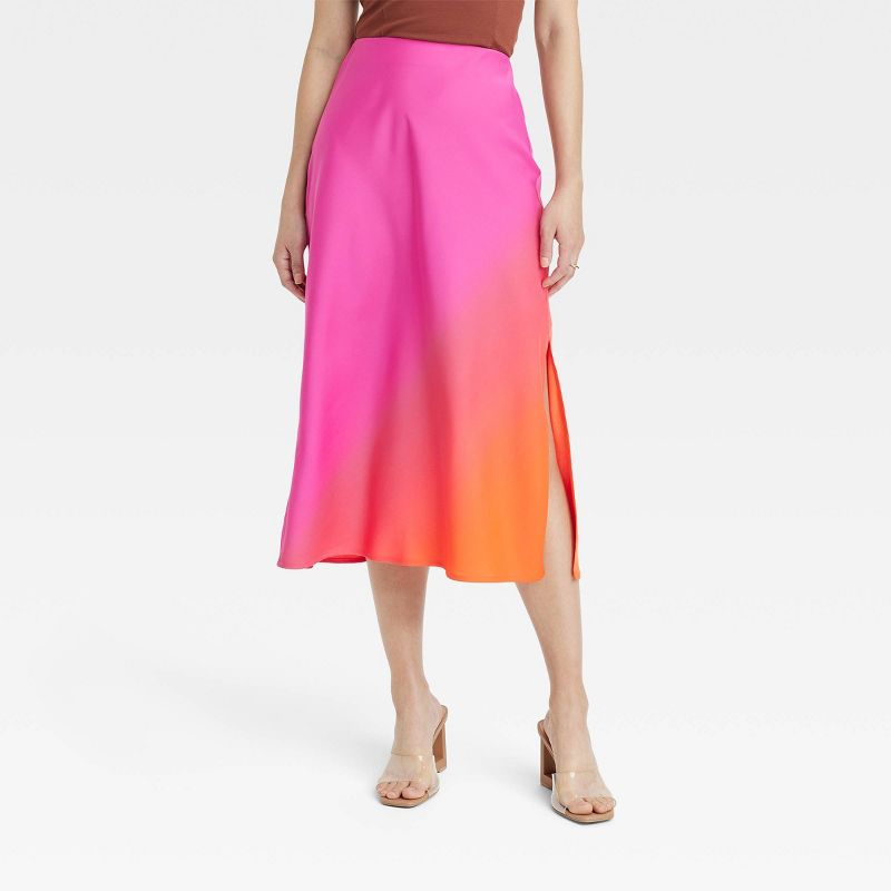 Women's A-Line Midi Slip Skirt - A New Day™, 1 of 9