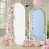 6.6ft Wedding Arch Cover Dual-Sided Color Round Top Arch Backdrop Stands with Zipper Elastic Backdrop Cover for Birthday Party Ceremony Banquet Decor - 4 of 4