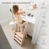Comfy Cubs Kids Step Stool for Ages 3+, 3 Height Adjustable Toddler Tower for Kitchen Sink & Bathroom Access - 3 of 4