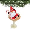 3.25 In Gnome Santa Martini Cherry Peppermint Tree Ornaments - 2 of 3