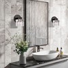 Livex Lighting Rotterdam 1 - Light Sconce in  Black Chrome - 3 of 4