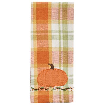 Park Designs Applique Pumpkin Dishtowel Set of 2