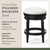 Maven Lane Pullman Backless Swivel Vegan Leather Counter Height Bar Stool - 4 of 4