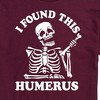 Men's - Instant Message - Skeleton Bone I Found This Humerous Short Sleeve Graphic T-Shirt - 2 of 4
