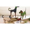 Handcrafted Recycled Metal Dogs – 12.5" Tall Eco Art Set of 4 by Kalalou - 2 of 3