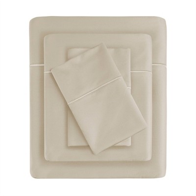 King Gray Solid Cotton Sheet Set with Baratta Hemstitch