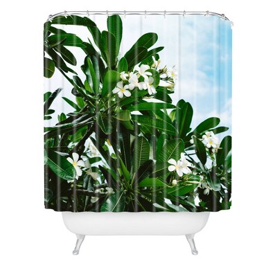 Bethany Young Photography Hawaiian Blooms Shower Curtain Green - Deny Designs