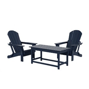 WestinTrends  3-Piece Outdoor Paio Adirondack Conversation Set - 1 of 4