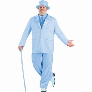 HalloweenCostumes.com Men's Plus Size Blue Tuxedo Costume | Movie Costumes - 1 of 2