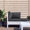 vidaXL Pallet Cushions 3 pcs Melange Anthracite Fabric - 3 of 4