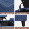 Faux Leather Lift-Top Coffee Table Ottoman, Large Upholstered Footrest Stool Toy Box Storage - 4 of 4