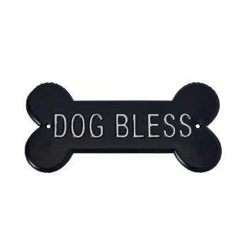 Storied Home Decorative Metal Dog Bless Wall Sign