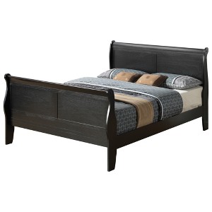 Queen Size Platform Bed with Headboard for Bedroom - 1 of 4