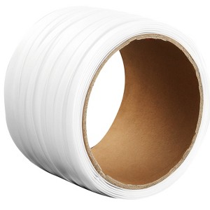 VEVOR Packaging Woven Cord Strapping Roll, 660' Length x 1/2" Width x 0.03" Thickness, 882 lbs Breaking Strength, White - 1 of 4