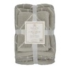 Knightsbridge Luxurious 6 Pieces Yarn Dyed Jacquard All Season Towel Set Silver - 2 of 4