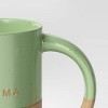 14oz Stoneware Grandma Mug Green - Room Essentials™ - 3 of 3