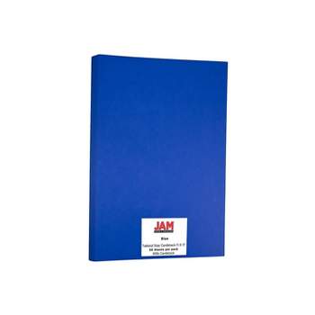 Jam Paper 80 Lb. Cardstock Paper 8.5 X 11 Navy Blue 250 Sheets/ream  (leba242b) : Target