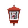 Aghana Digitals LED Christmas Hanging Lamp with Santa, Faux Snowfall & Melody, Red - 4 of 4