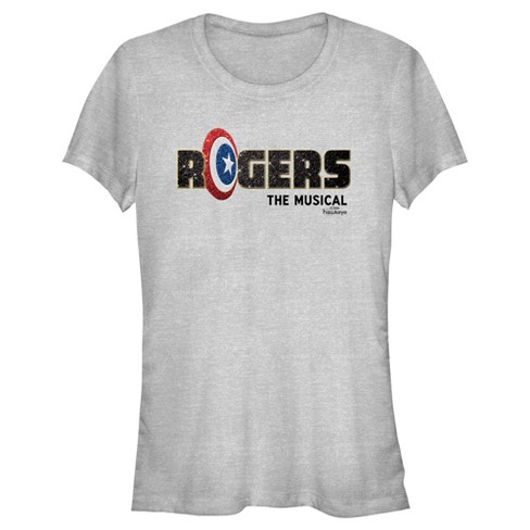 Juniors Womens Marvel Hawkeye Rogers The Musical T-Shirt - image 1 of 4