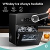 EUHOMY Clear Ice Ball Maker, 4 pcs in 38 Mins, 150 pcs/Day, Sphere Ice Machine, Automatic Water Supply, Self-Cleaning, for Whiskey & Bourbon, Black - 2 of 4