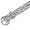 INSPIRE CHIC Women's Wide Fashion Snake Leopard Decorated Irregular Round Buckle Belt - 2 of 4