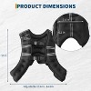 Acekool Weighted Vest, Reflective Workout Vest with Pocket, for Home Gym Training - 2 of 4