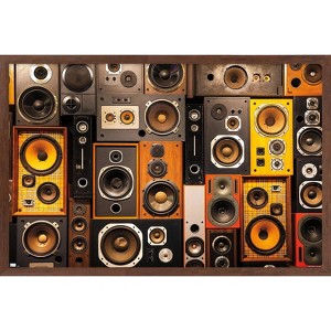 Trends International Retro Speaker Wall Framed Wall Poster Prints - 1 of 4