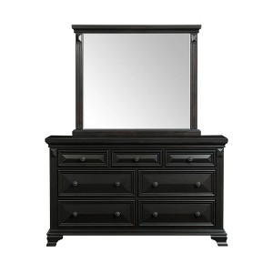 7 Drawer Trent Dresser with Mirror Set Antique Black - Picket House Furnishings - 1 of 4