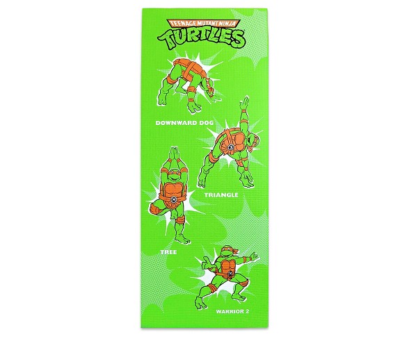 Teenage Mutant Ninja Turtles Retro Michelangelo Kids' Yoga Mat - Light Green (4mm)