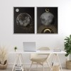 Stupell Industries Celestial Gold Sun and Moon 2pc Framed Giclee Art Set, Gray, 24" x 30" - 2 of 4