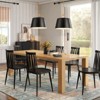 Rennnsan Renethra 19"W 3-Light Dome Glass Modern Dimmable Chandelier in Black - 4 of 4