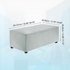Unique Bargains Stretchy Soft Comfortable Rectangular Foot Stool Cover - 2 of 4