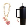 Unique Bargains Heart Bow Water Cup Pendant 1 Pc - 3 of 4