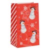 Juvale 36-Pack Bulk Snowman Christmas Gift Bags, 5 x 8.7 x 3 Inches Christmas Goody Bags for Kids, Holiday Party Favor - 4 of 4