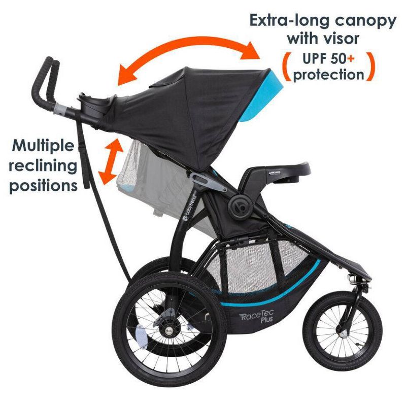 Baby Trend Expedition Race Tec Plus Jogger Stroller, 3 of 19