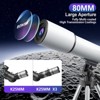 SUGIFT Telescope, 80mm Aperture 500mm Portable Refractor Telescopes for Astronomy Beginners with Phone Adapter & Carry Bag - 3 of 4