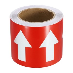 Unique Bargains 360 Degree Visibility Directional Flow Arrow Tape for Pipe Flow Labeling - 1 of 4