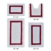 Hotel 4 PC Bath Rug 100% Premium Cotton Tufted Weave Two Tone Reversible Bathroom Rug, Super Soft Absorbent, Machine Washable Bath Mat - 2 of 4